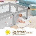 Image of Costway Extra-Large Safety Baby Fence with 50 Ocean Balls