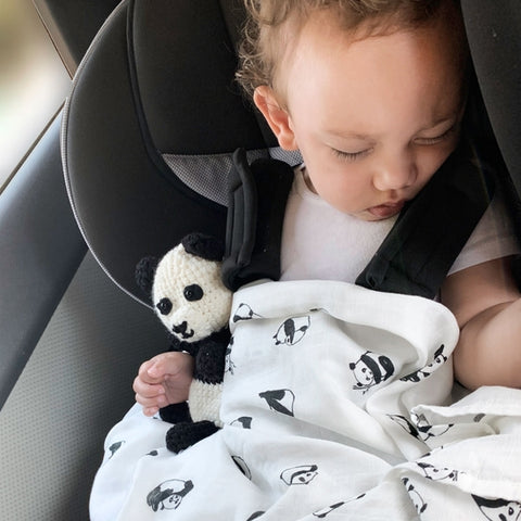 Image of BedVoyage Panda Baby Swaddle Multi 2-pk Stroller Nursing Cover