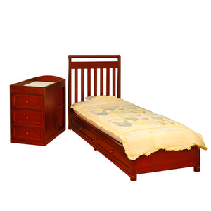 AFG Baby Daphne Solid Wood 2-in-1 Convertible Crib Gray
