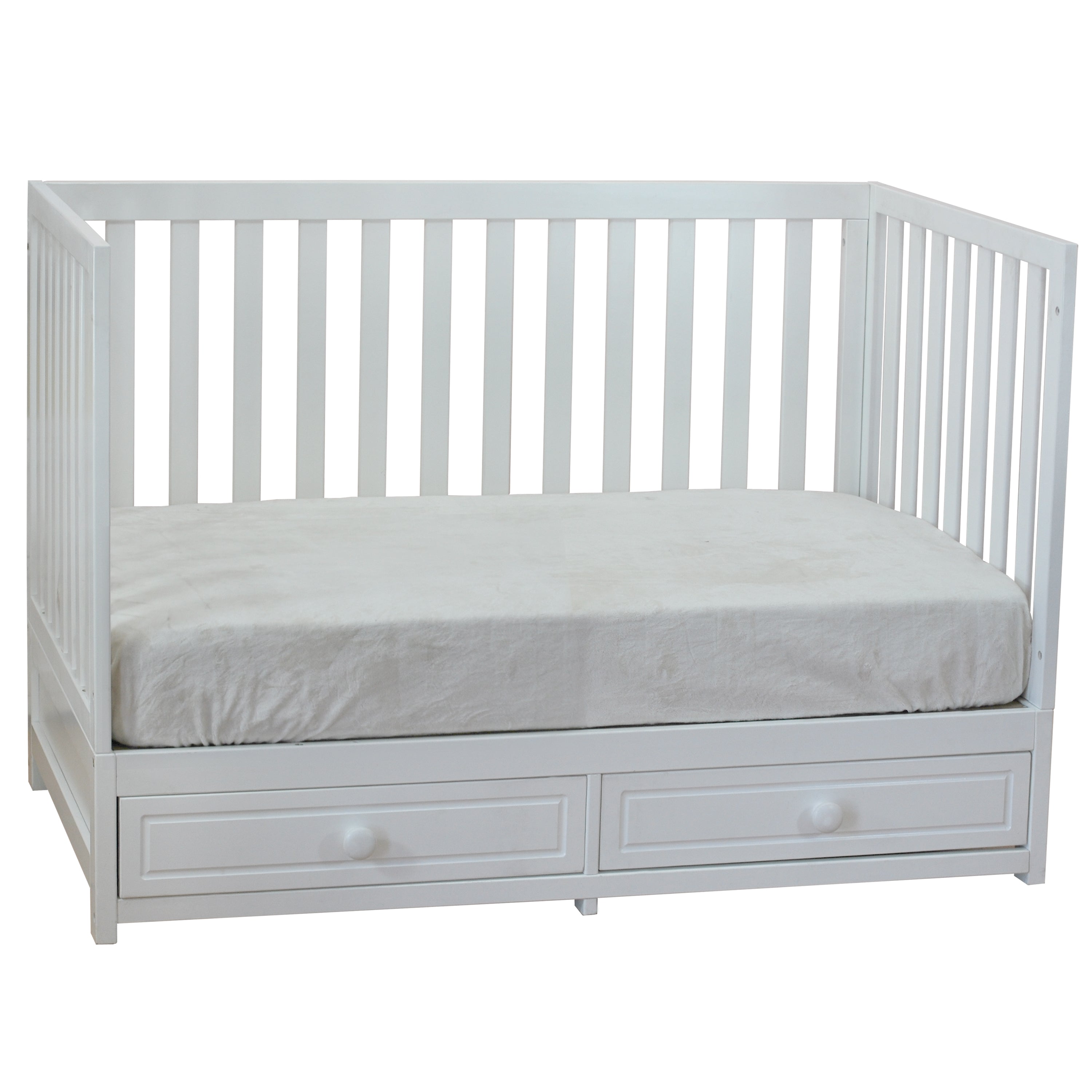 AFG Baby MILA 3-in-1 Convertible Crib in White