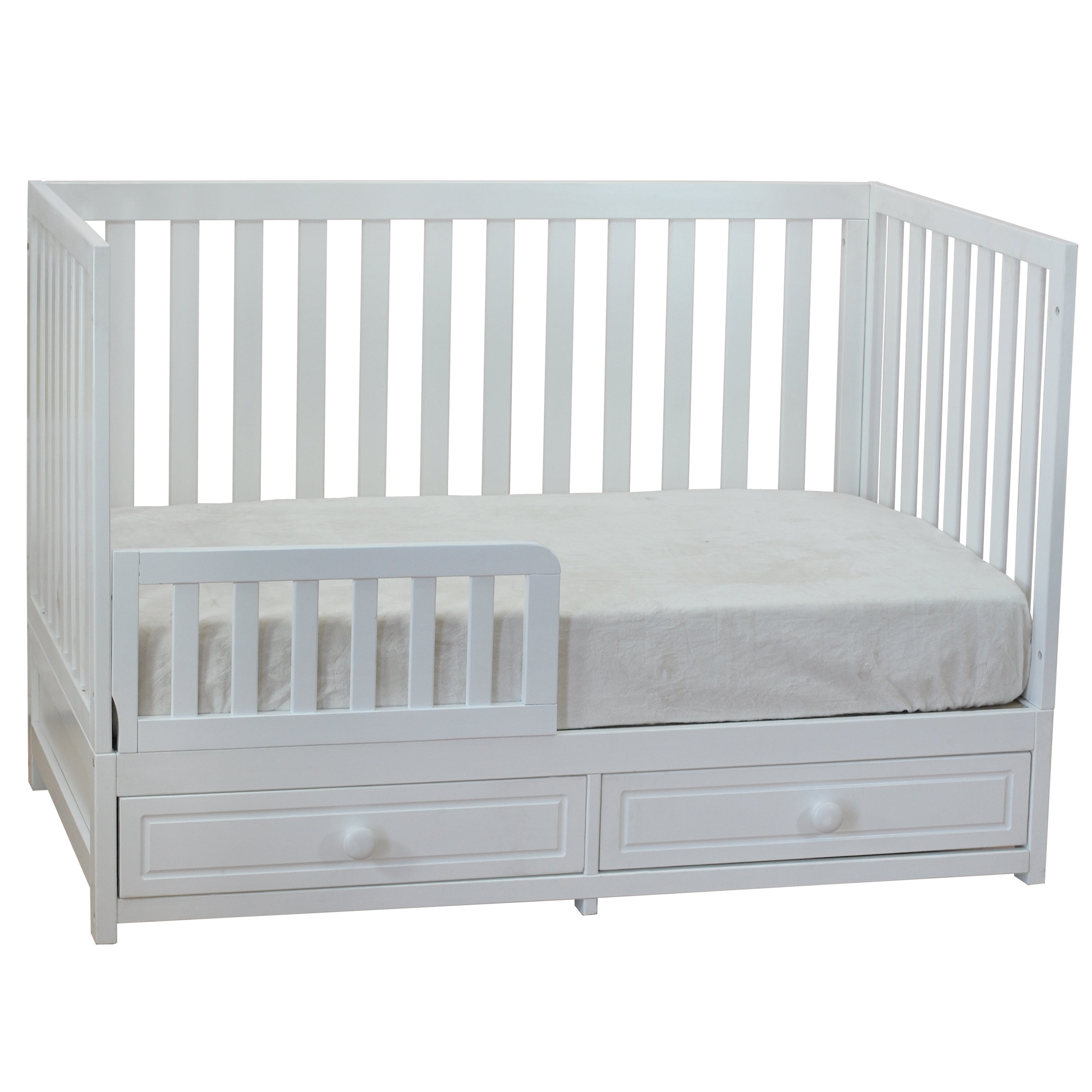AFG Baby MILA 3-in-1 Convertible Crib in White