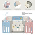 Costway 14-Panel Foldable Baby Playpen Kids Activity Centre