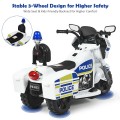 Image of Costway 6V 3-Wheel Kids Police Ride On Car