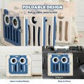 Costway 14-Panel Baby Playpen Kids Activity Center Foldable Play Yard with Lock Door