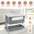 Image of Costway Baby Bed Side Crib Portable Adjustable Infant Travel Sleeper Bassinet