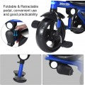 Image of Costway 4-in-1 Kids Tricycle with Adjustable Push Handle