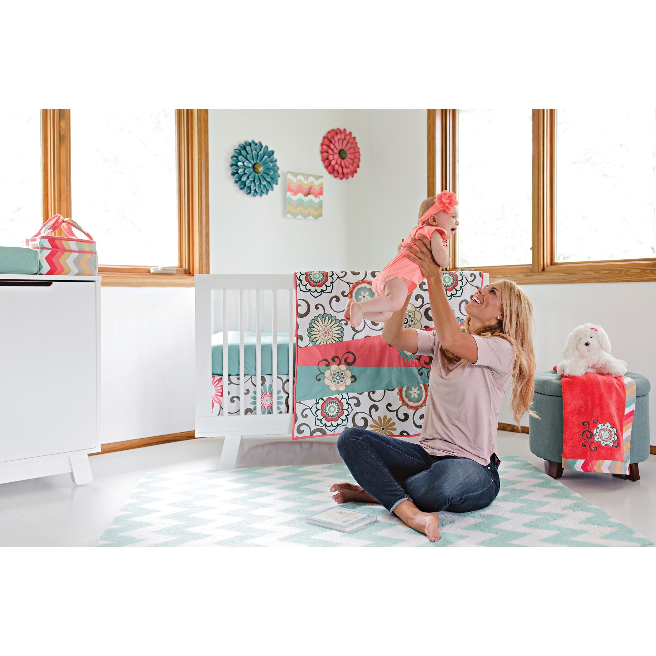 Waverly® Pom Pom Play 4 Piece Crib Bedding Set