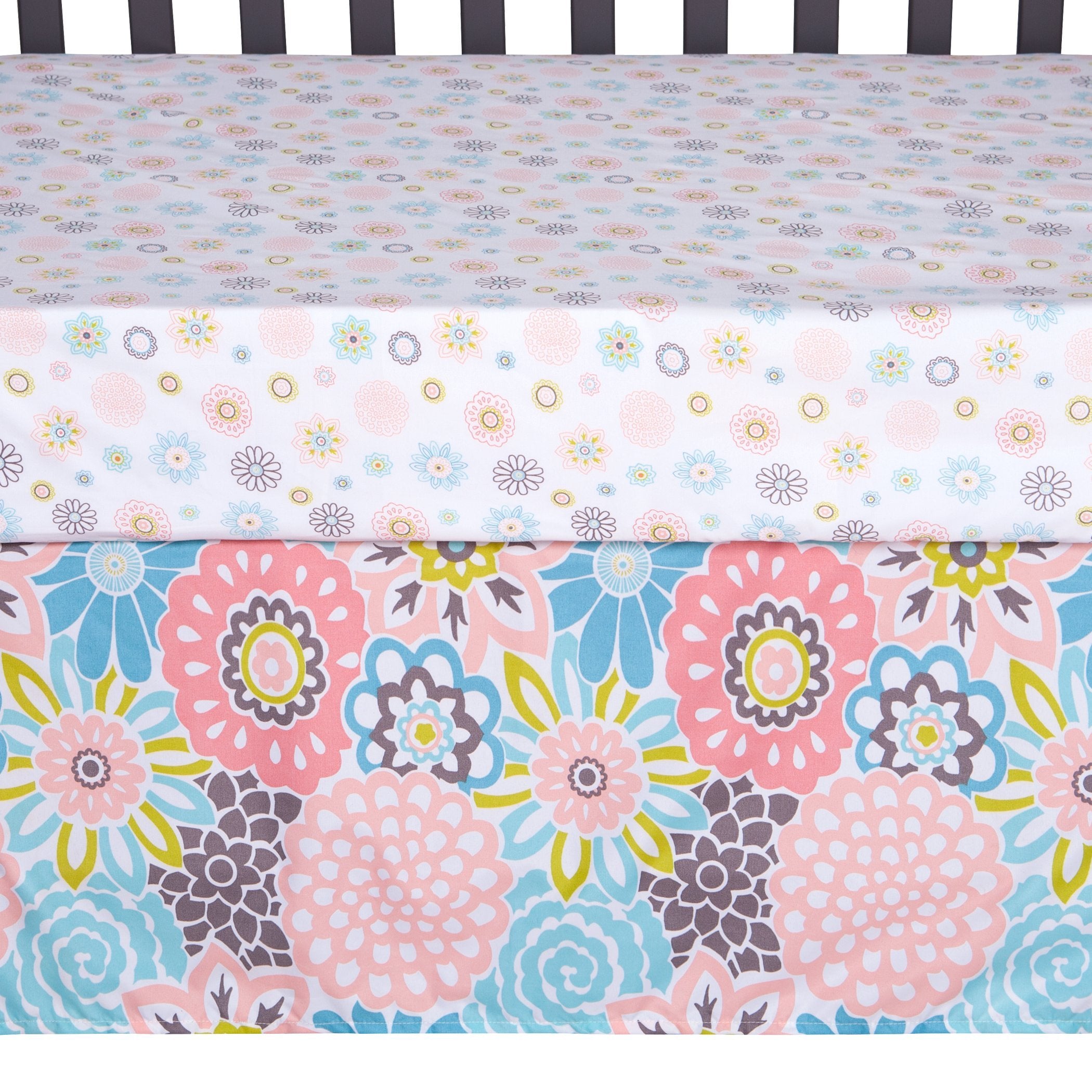 Waverly Blooms 5 Piece Crib Bedding Set