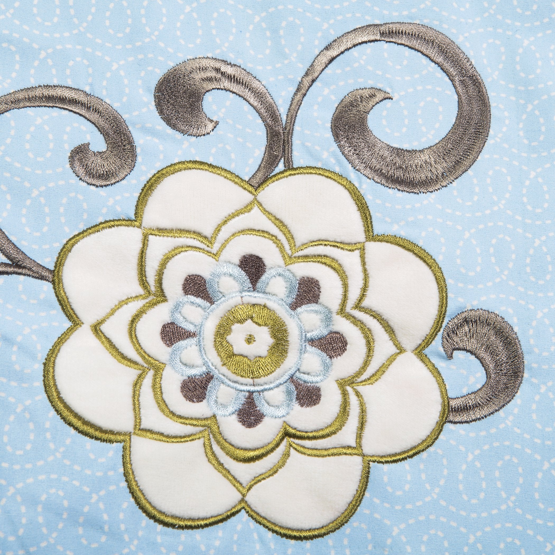 Waverly Pom Pom Spa 4 Piece Crib Bedding Set