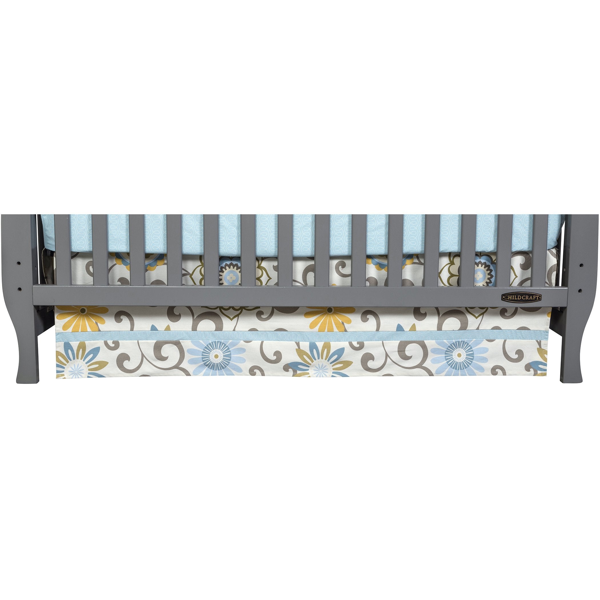 Waverly Pom Pom Spa 4 Piece Crib Bedding Set