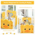 Costway 16-Panel Foldable Baby Playpen with Sound