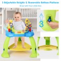 Image of Costway 2-in-1 Baby Jumperoo Adjustable Sit-to-stand Activity Center