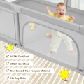 Costway Extra-Large Safety Baby Fence with 50 Ocean Balls