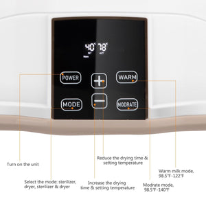 Costway Baby Bottle Electric Steam Sterilizer With LED Monitor