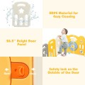 Costway 16-Panel Foldable Baby Playpen with Sound