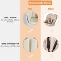 Image of Costway 3-in-1 Convertible Wooden Baby High Chair