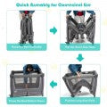 Image of Costway 4-in-1 Convertible Portable Baby Play yard with Toys and Music Player