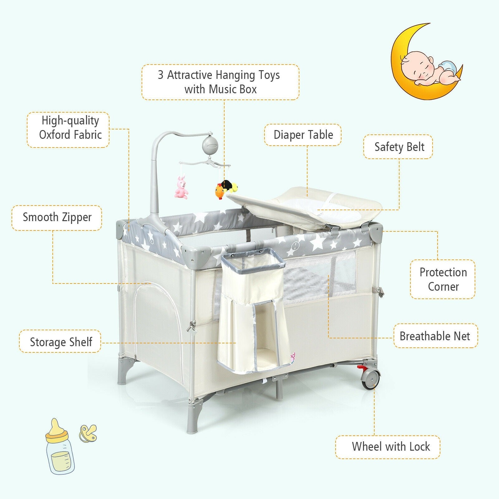 Portable Baby Bassinet