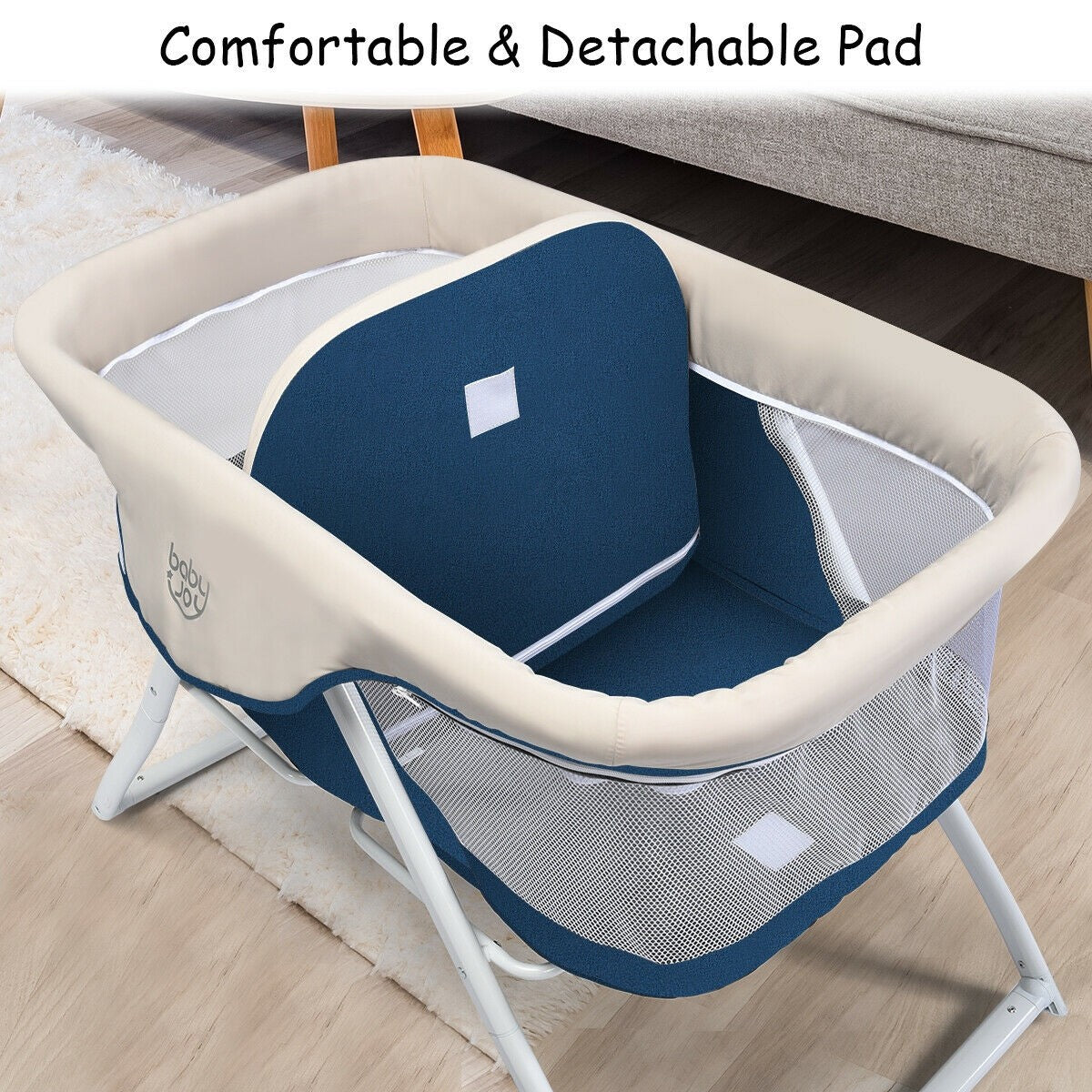 Portable Foldable Rocking Bassinet for Newborn