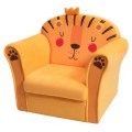 Costway Kids Armrest Lion Upholstered Sofa