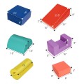 Costway 6 Piece Climb Crawl Play Set Indoor Kids Toddler