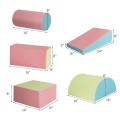 Image of Costway 5-Piece Set Climb Activity Play Safe Foam Blocks