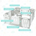 Costway 14-Panel Foldable Baby Activity Centre Playpen
