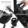 Image of Costway Foldable High Landscape Baby Stroller with Reversible Reclining Seat