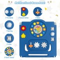 Costway Foldable Kids Safety Play Center with Lockable Gate