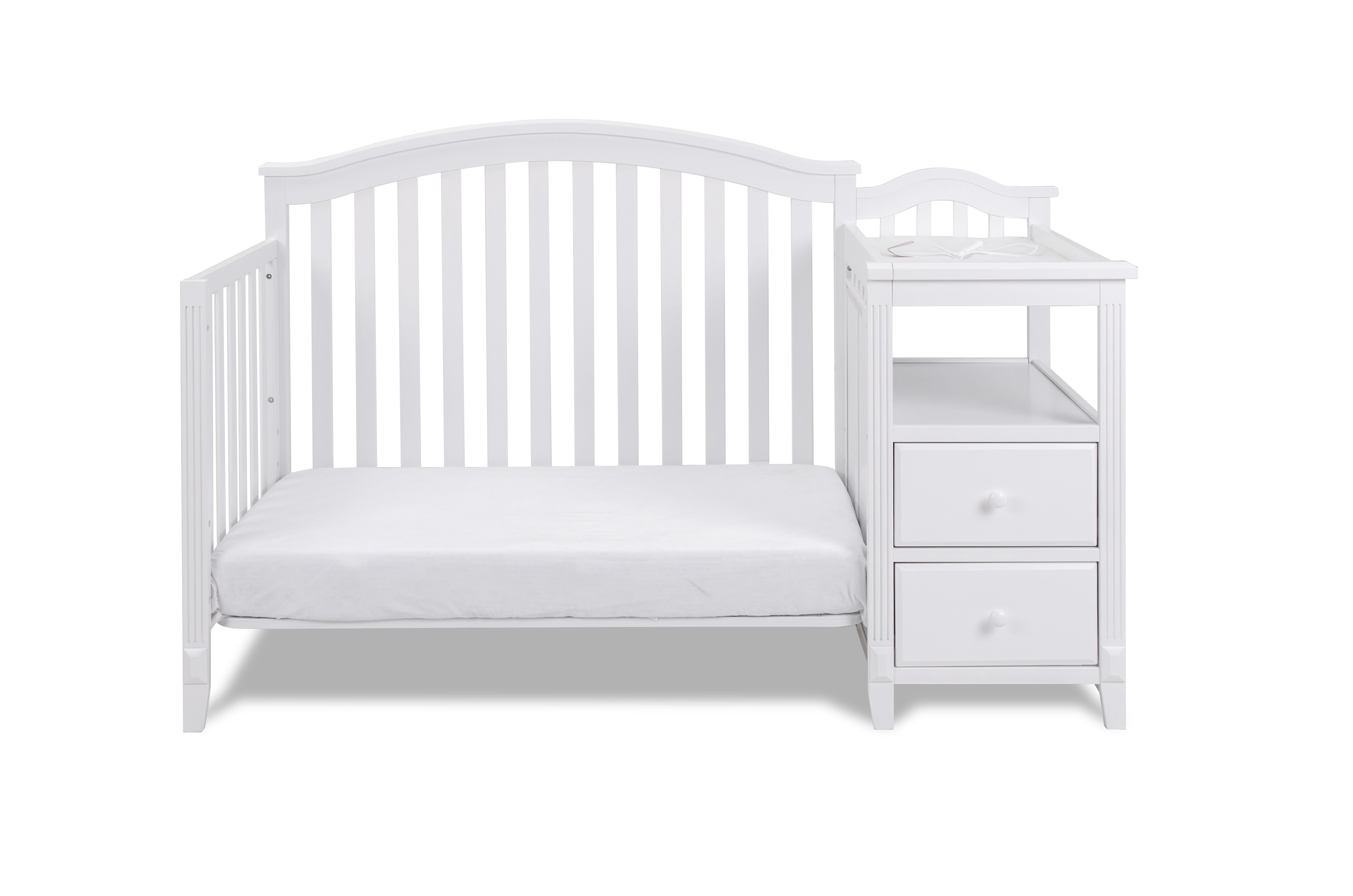 AFG Baby Furniture Athena Kali 4-in-1 Crib and Changer in White