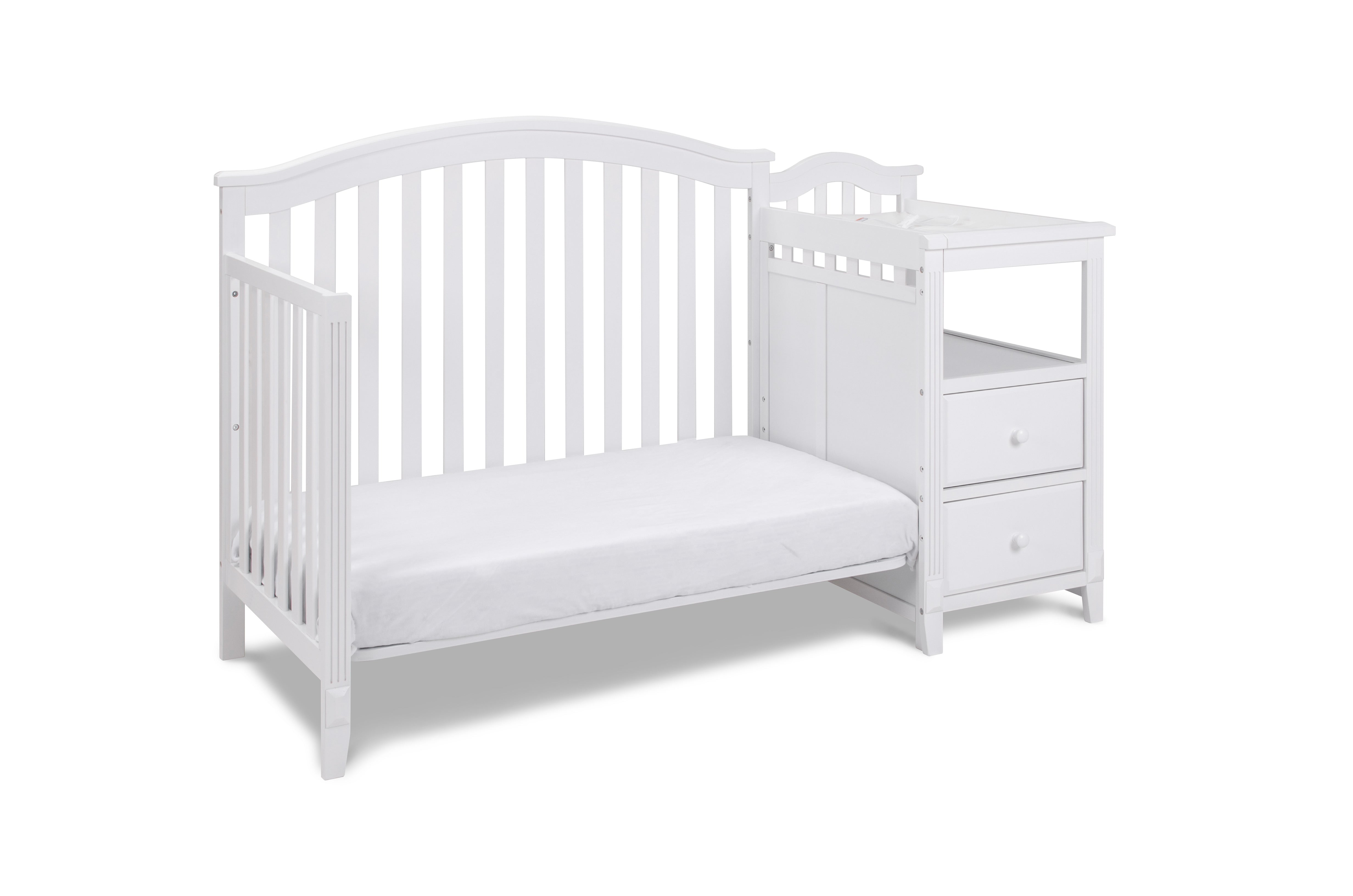 AFG Baby Furniture Athena Kali 4-in-1 Crib and Changer in White