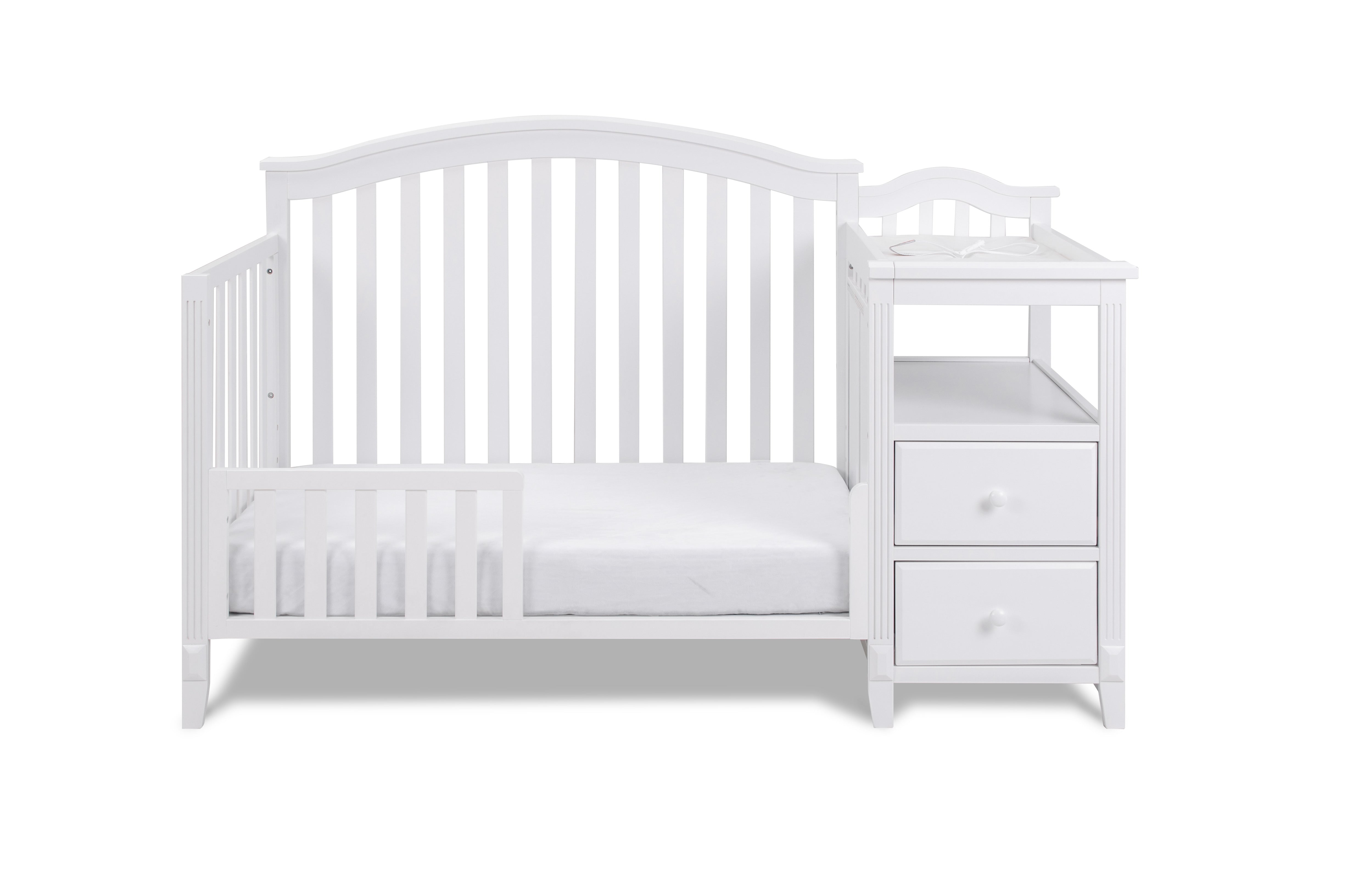 AFG Baby Furniture Athena Kali 4-in-1 Crib and Changer in White