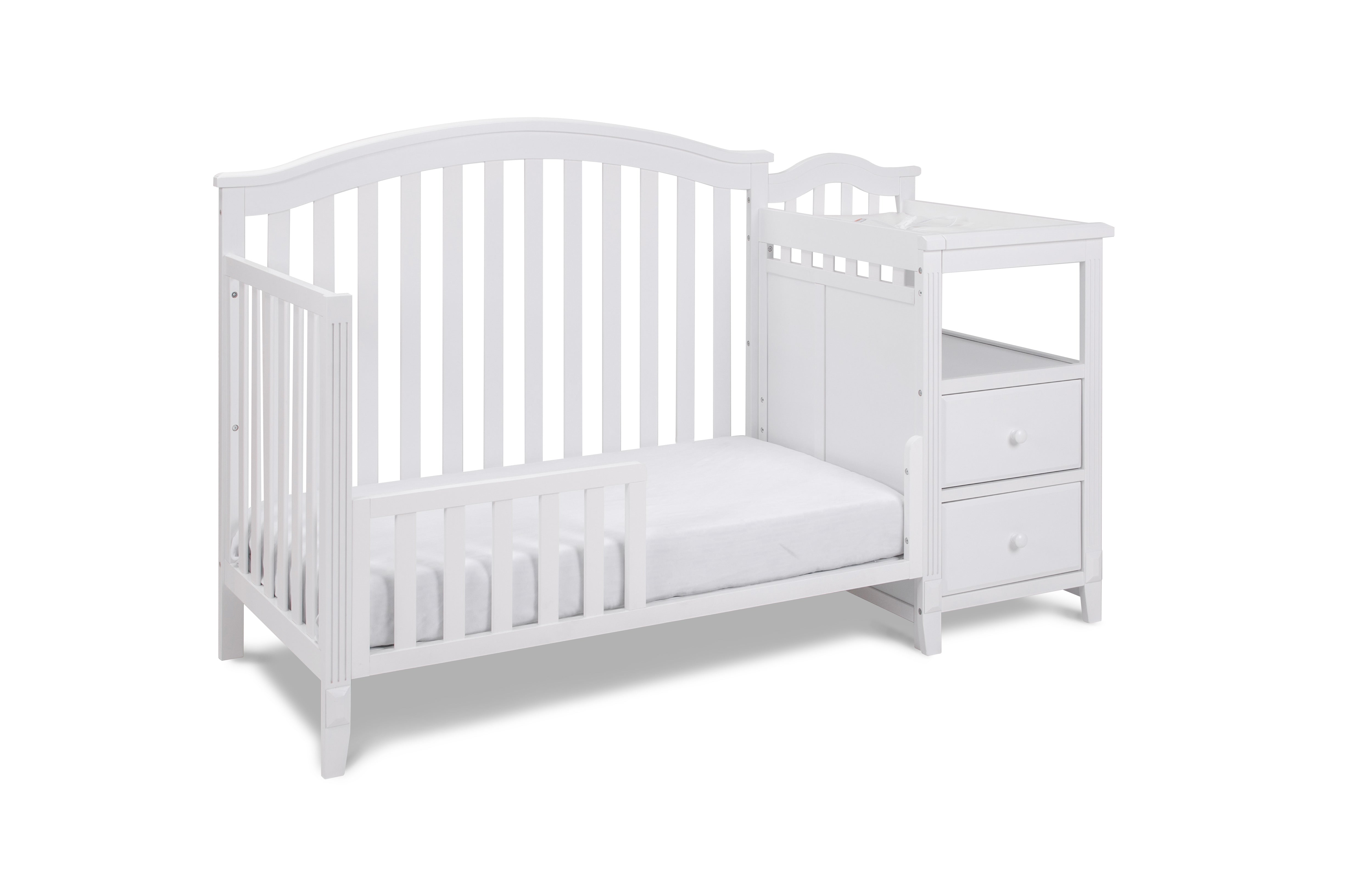 AFG Baby Furniture Athena Kali 4-in-1 Crib and Changer in White
