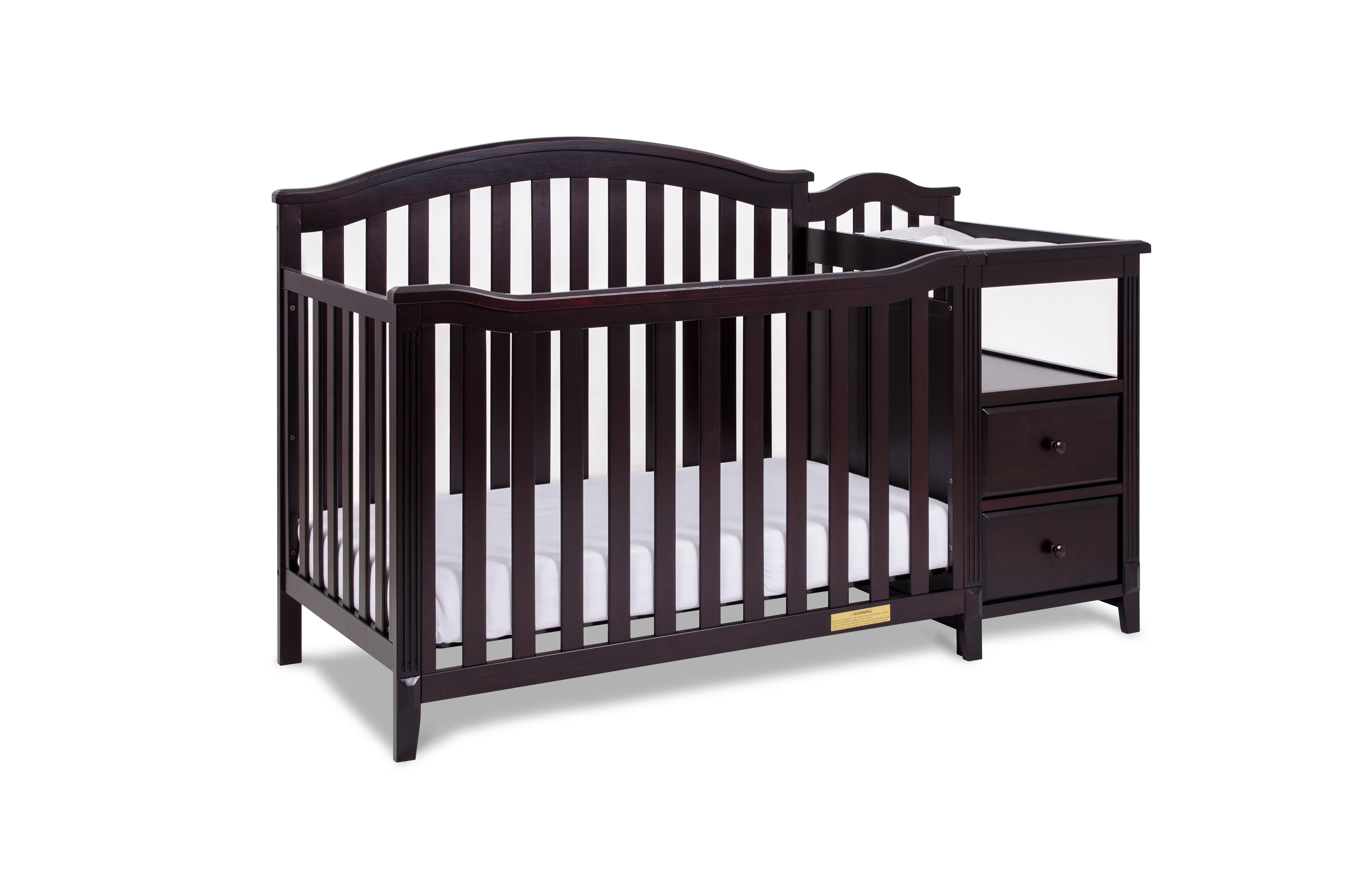 AFG Baby Furniture Athena Kali 4-in-1 Crib and Changer in Expresso
