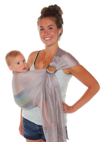 Back Carry in Ring Sling - YouTube
