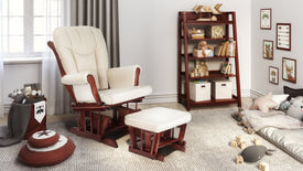 Sleigh Glider Chair and Ottoman