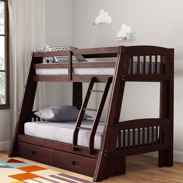 Topmax Twin Over Full Bunk Bed with Storage