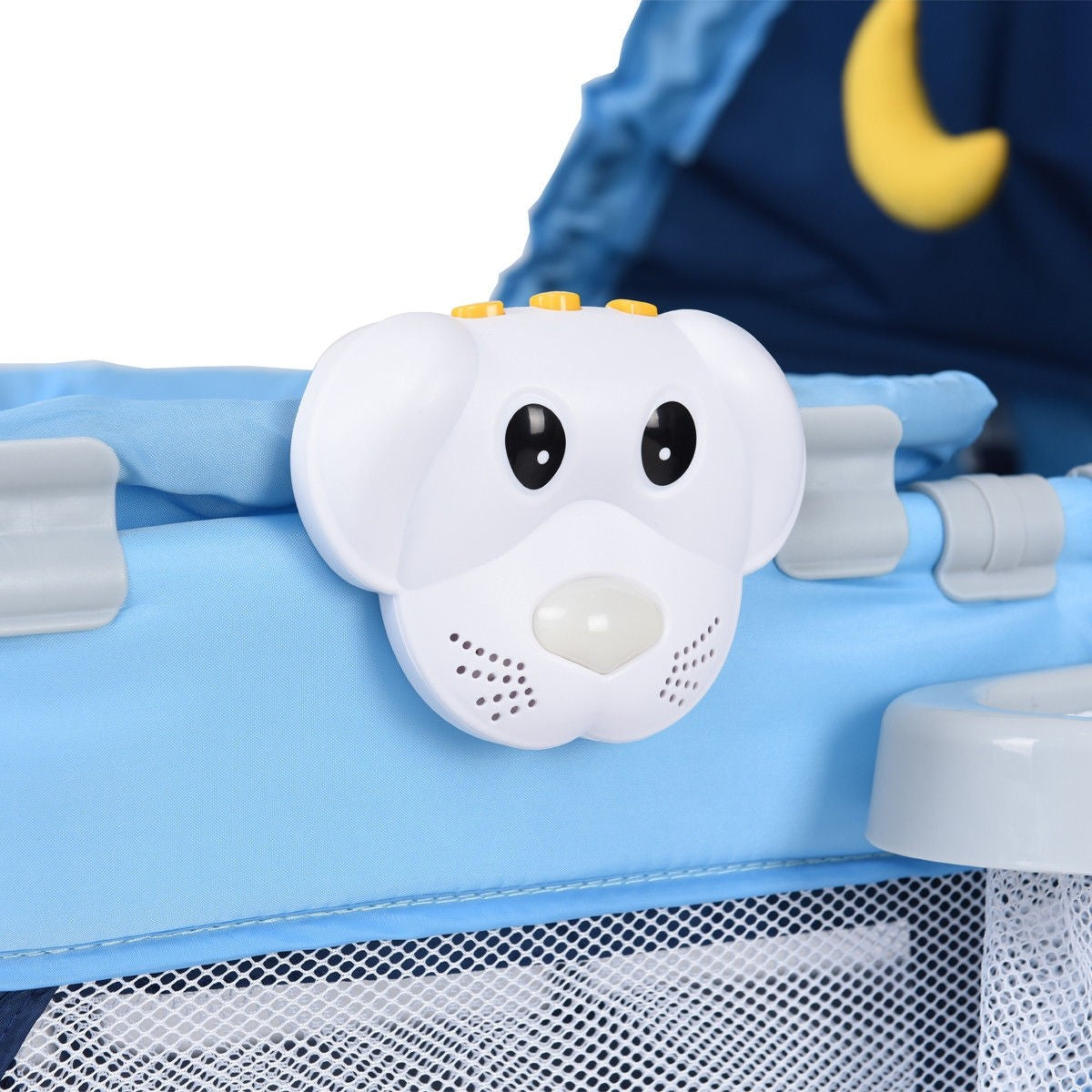 Foldable Baby Crib Playpen w/ Mosquito Net and Bag