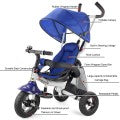 Costway 6-In-1 Kids Baby Stroller Tricycle Detachable Learning Toy Bike