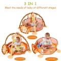 Costway 3 in 1 Cartoon Baby Infant Activity Gym Play Mat