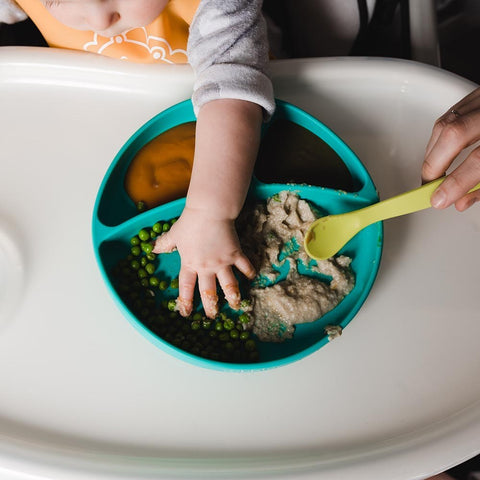 Image of Bbluv Miäm Aqua - Silicone Plate and Spoon