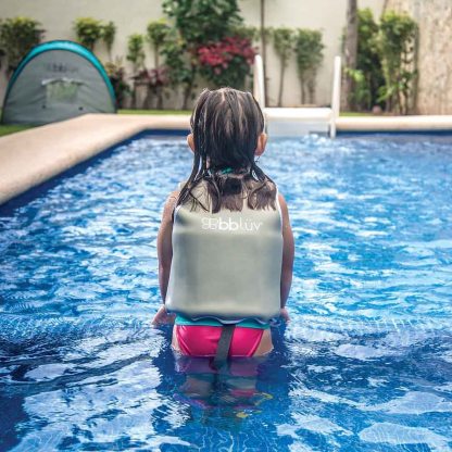 Bbluv Näj (Grey) - Evolutive Swim Vest (3-6 years)
