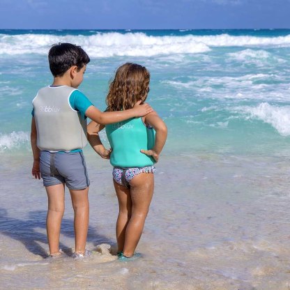 Bbluv Näj (Grey) - Evolutive Swim Vest (3-6 years)