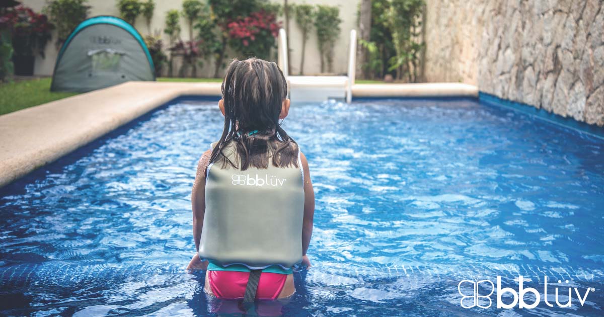 Bbluv Näj (Grey) - Evolutive Swim Vest (3-6 years)