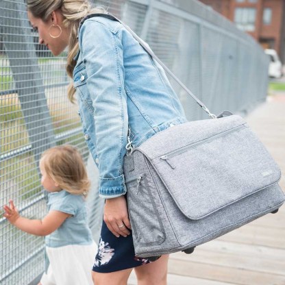 Bbluv Ültra (Heather Grey) - Diaper Bag