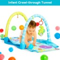 Costway 4-in-1 Baby Play Gym Mat with 3 Hanging Toys