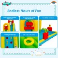 Image of Costway Inflatable Splash Water Bounce House Jump Slide Bouncer