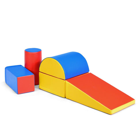 Image of Costway 5-Piece Set Climb Activity Play Safe Foam Blocks