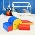 Costway 5-Piece Set Climb Activity Play Safe Foam Blocks