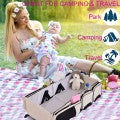 Costway 3 in 1 Portable Infant Bassinet Diaper Bag Beige